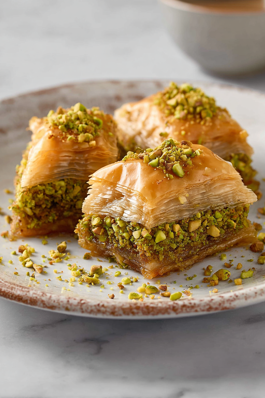 Delish Pistachio Baklava Treats