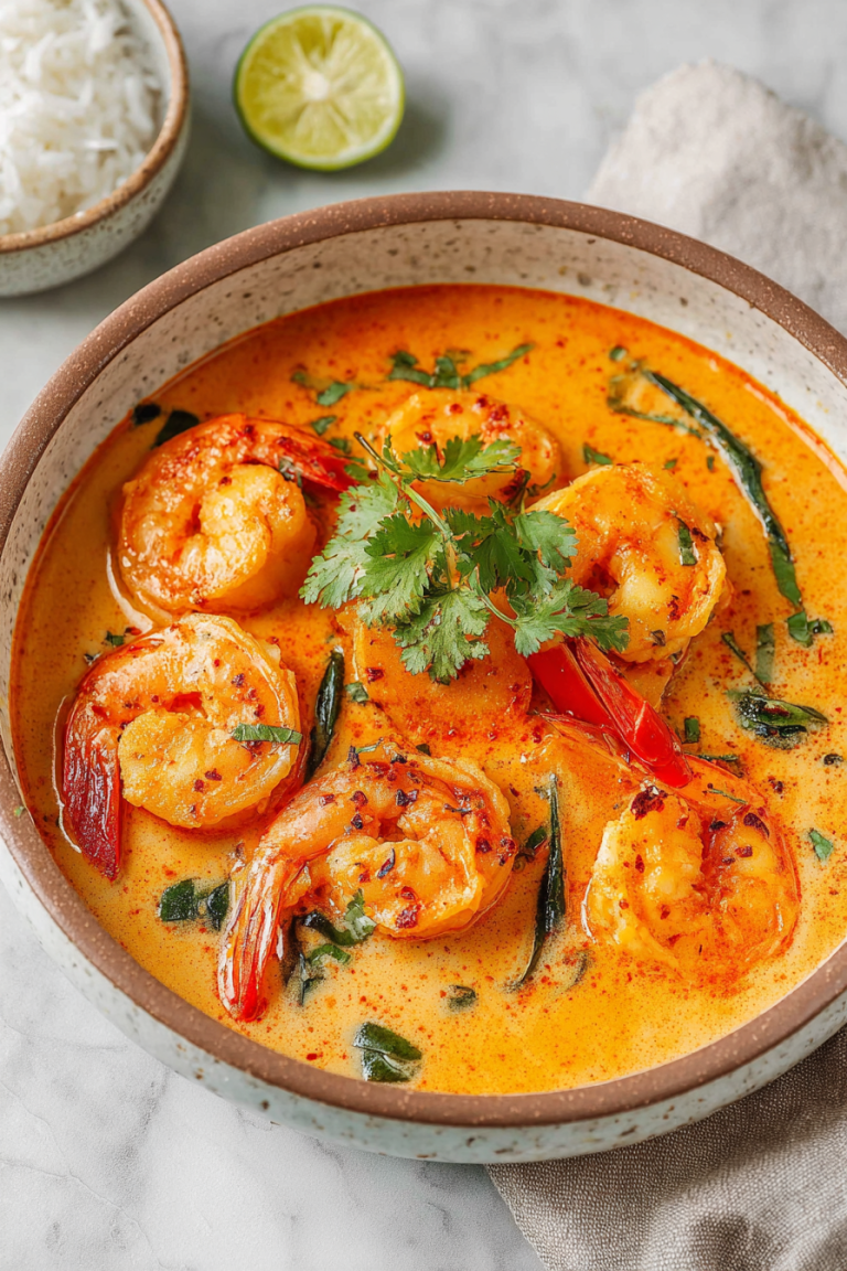 Delish Red Curry Shrimp with Coconut Milk