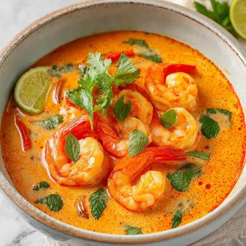 Delish Red Curry Shrimp with Coconut Milk