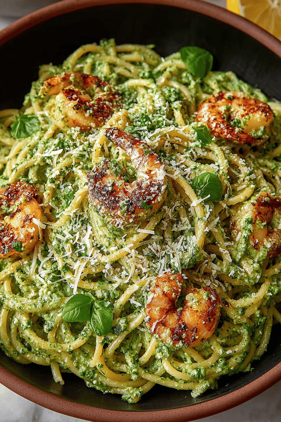 Delish Shrimp Pesto Pasta Recipes