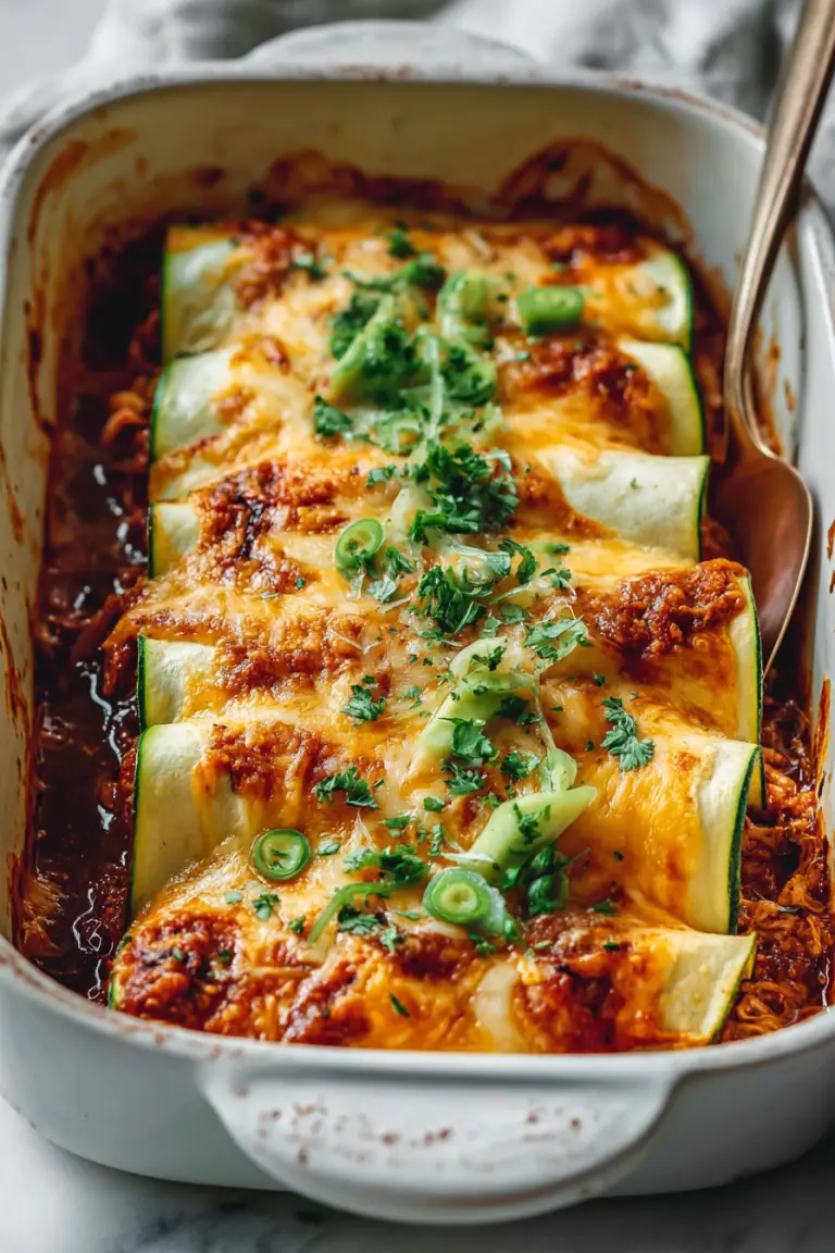 Delish Zucchini Enchiladas