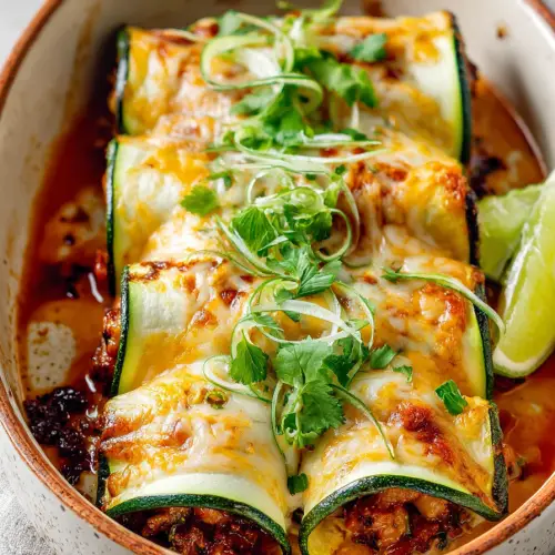 Delish Zucchini Enchiladas