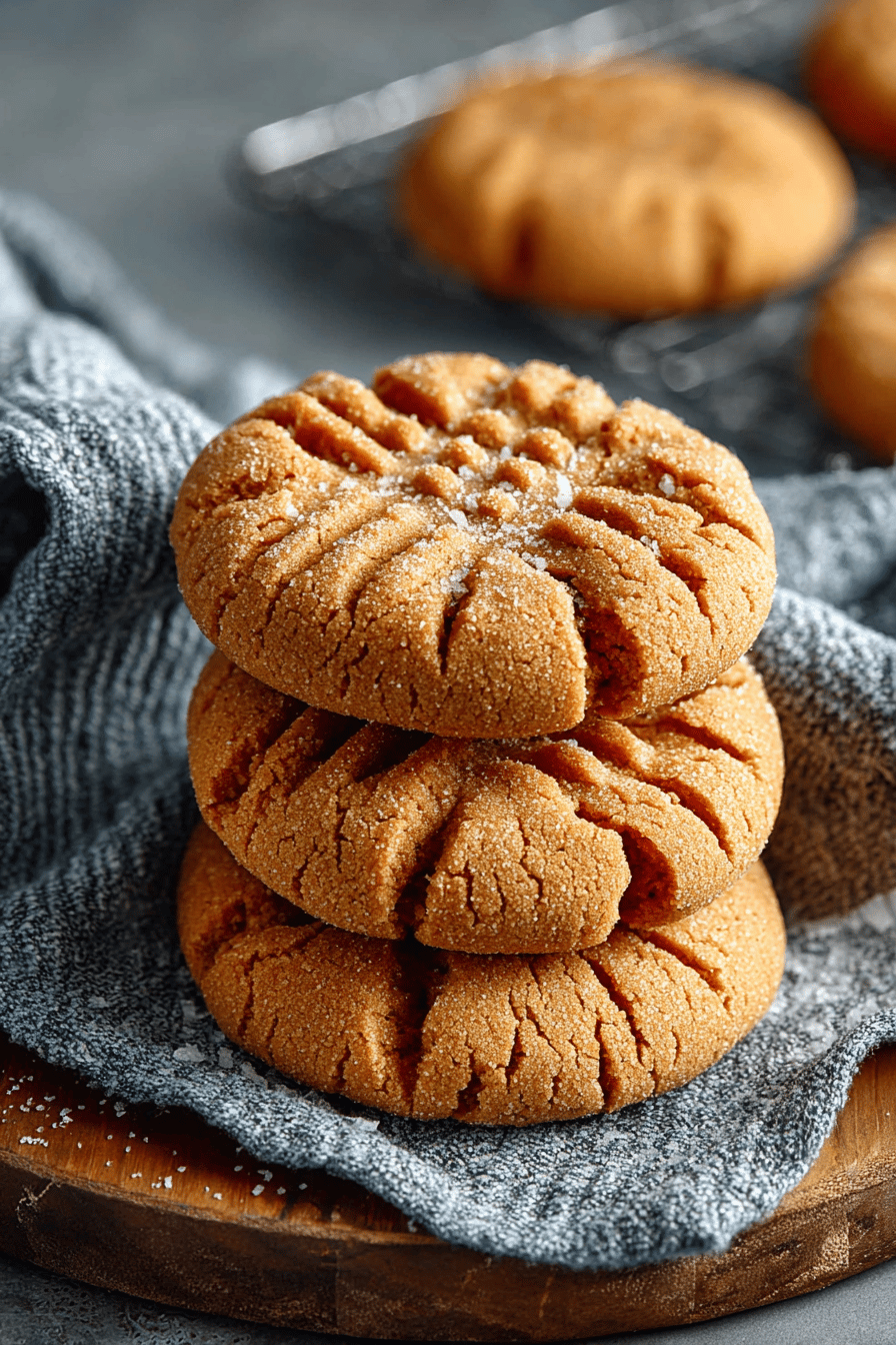 Easy 3-Ingredient Peanut Butter Cookies