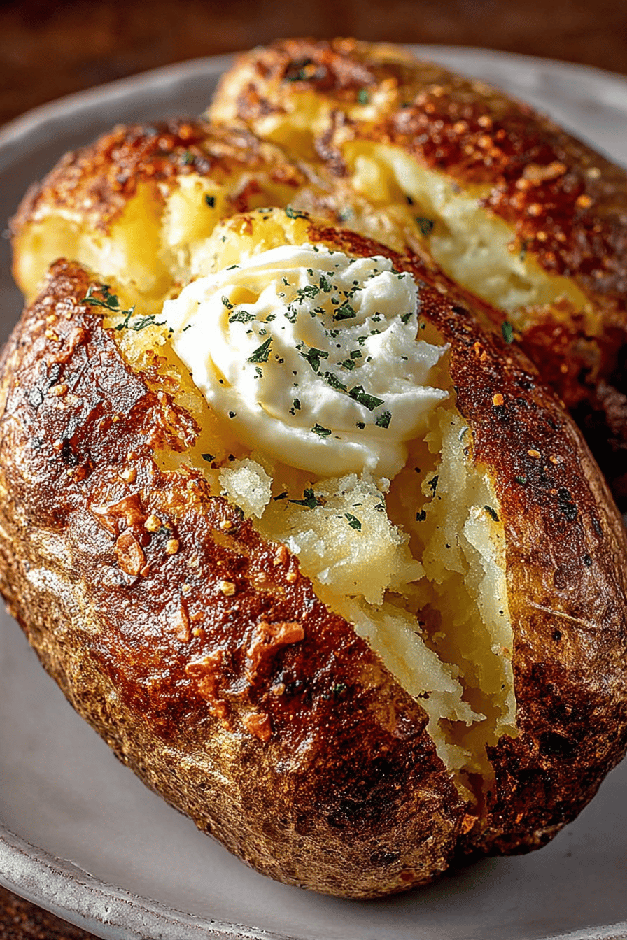 Easy Air Fryer Baked Potatoes