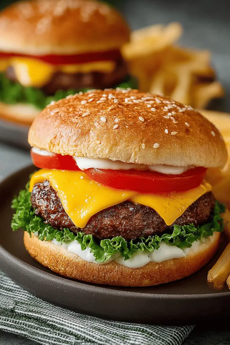 Easy Air Fryer Hamburgers