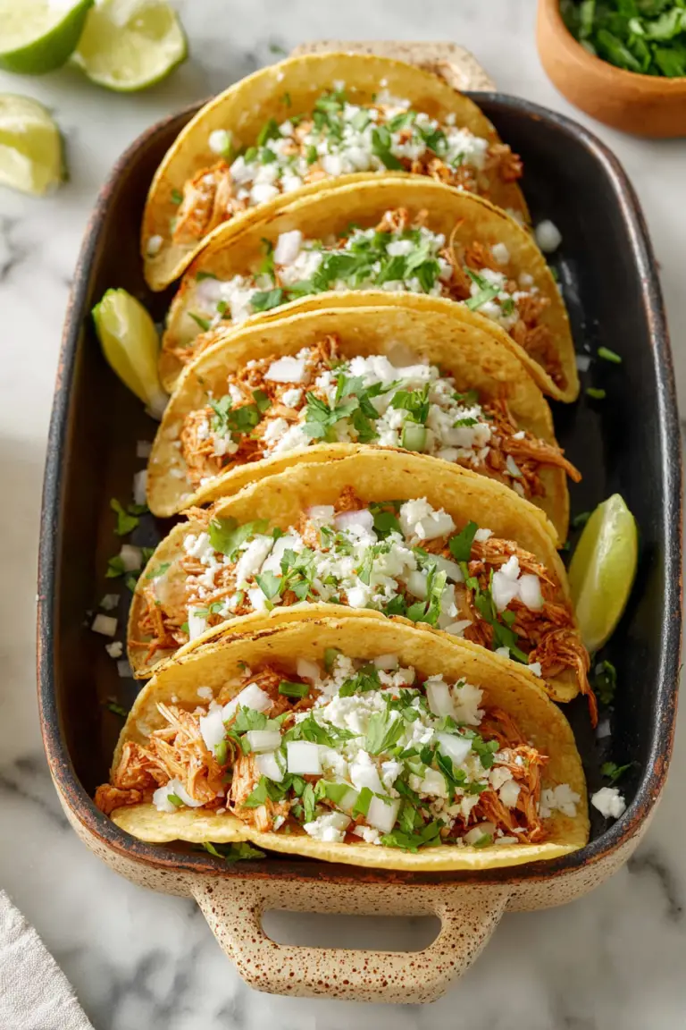 Easy Baked Chicken Tacos