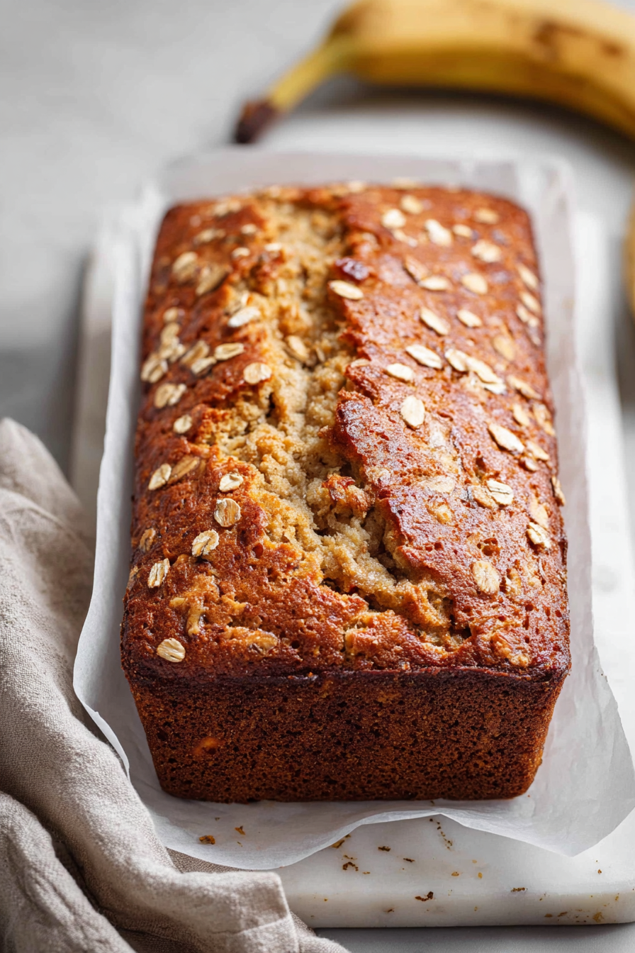 Easy Banana Oatmeal Bread