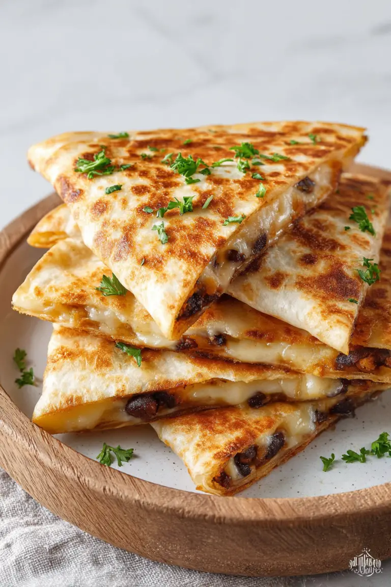 Easy Bean Cheese Wonton Quesadillas