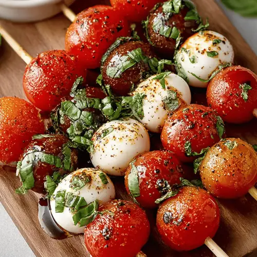 Easy Caprese Skewers Recipe