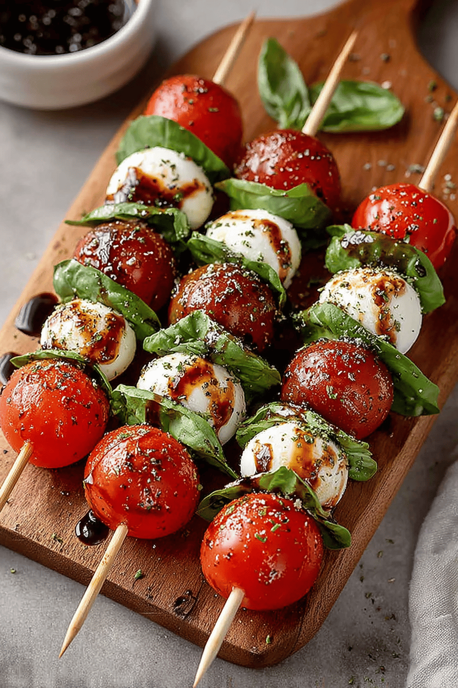 Easy Caprese Skewers Recipe