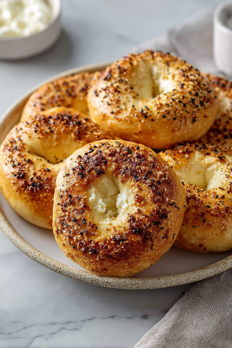 Easy Cottage Cheese Bagels Recipe