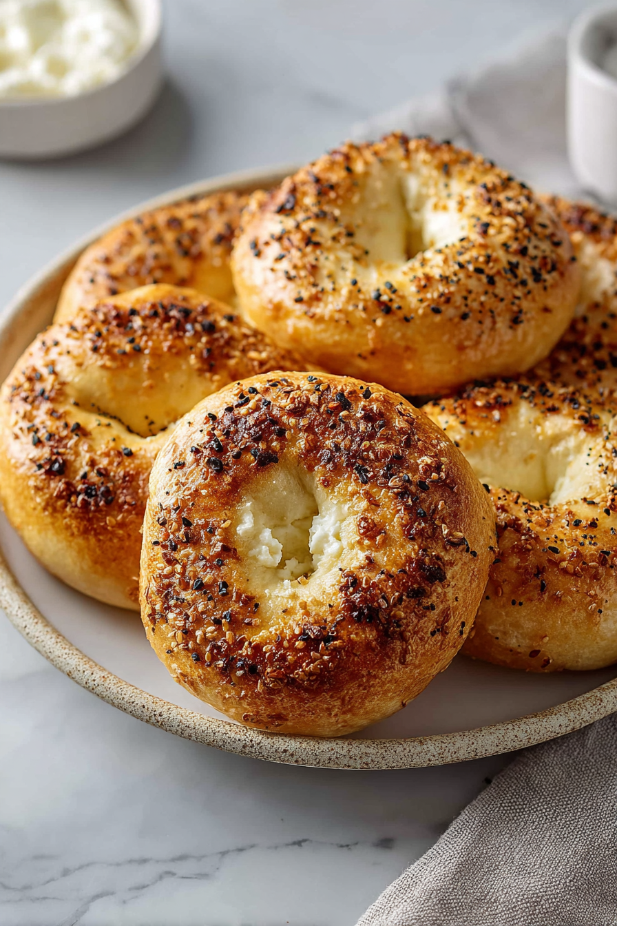 Easy Cottage Cheese Bagels Recipe