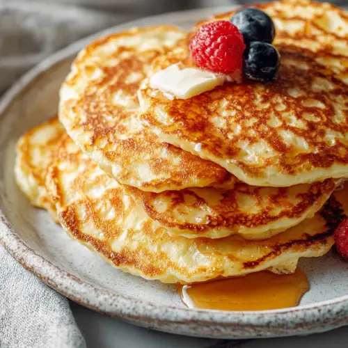 Easy Cottage Cheese Pancakes