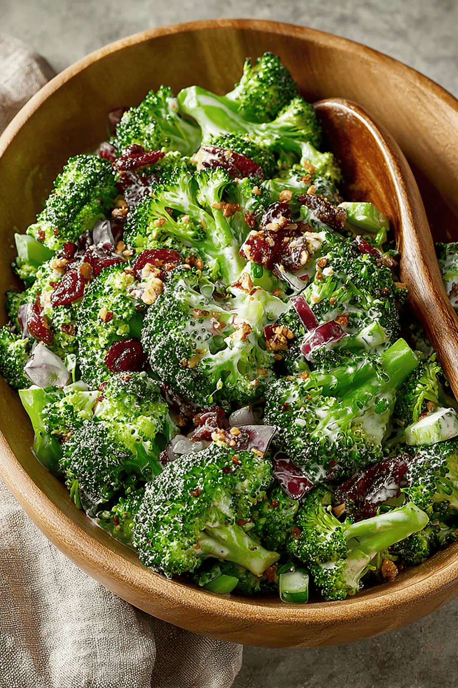 Easy Creamy Broccoli Salad