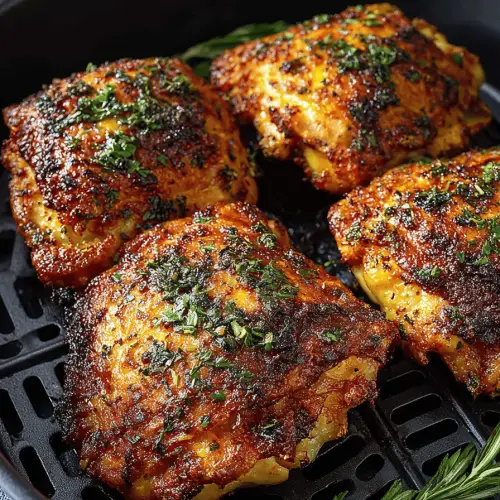 Easy Crispy Air Fryer Chicken Thighs