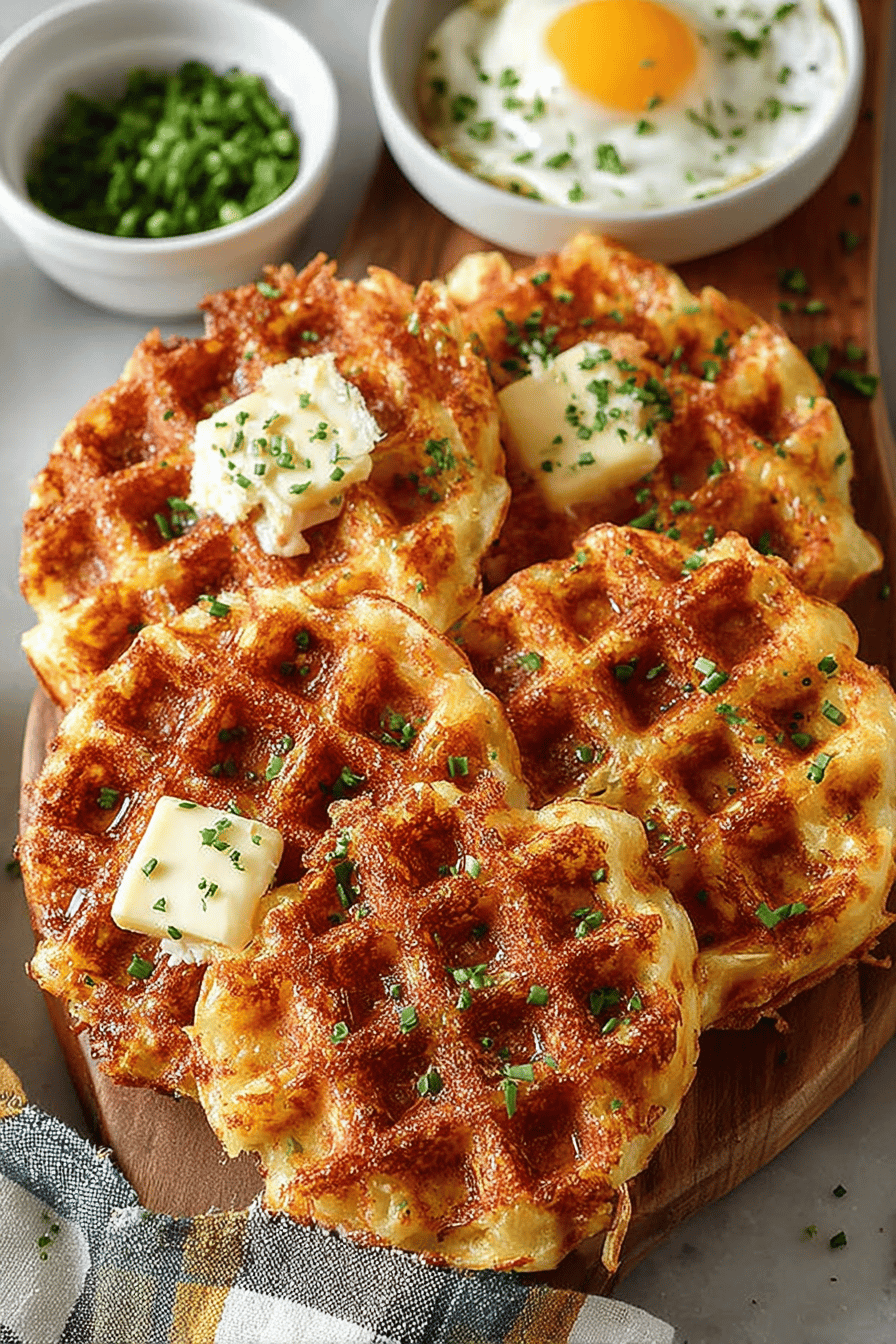 Easy Crispy Potato Waffles
