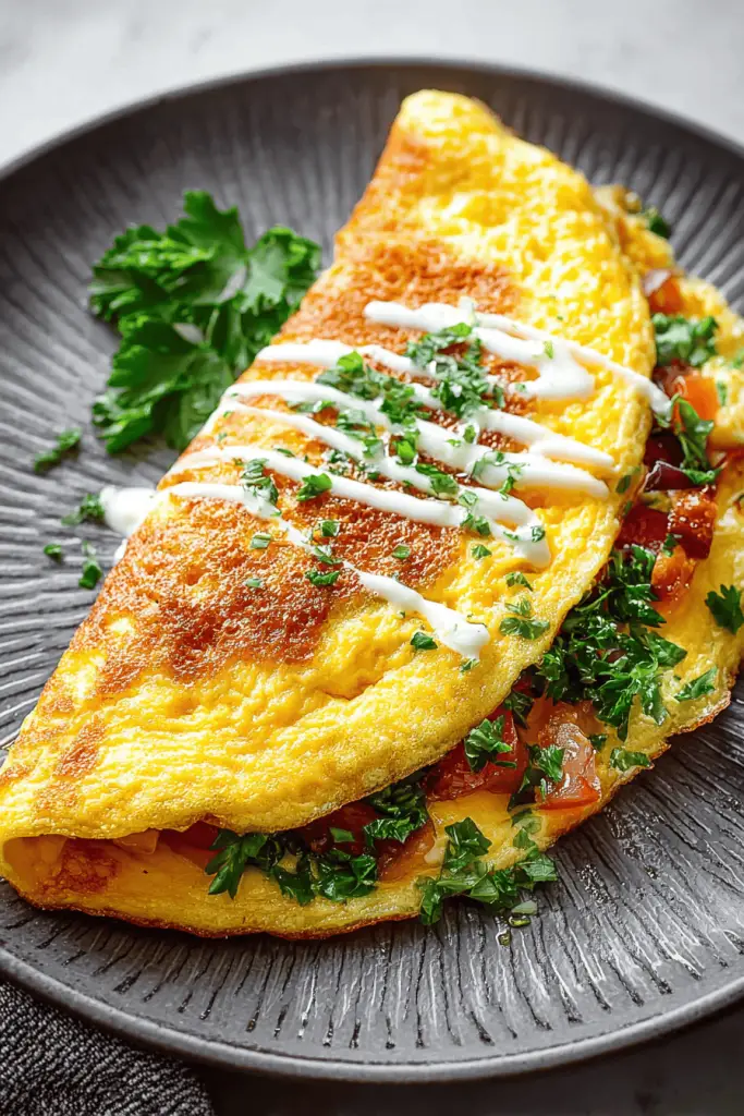 Easy Fluffy Omelette Recipe