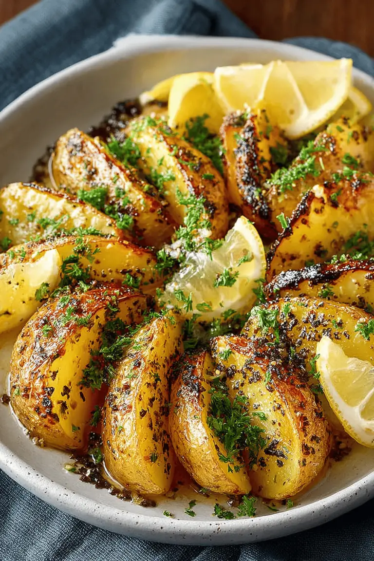 Easy Greek Lemon Potatoes