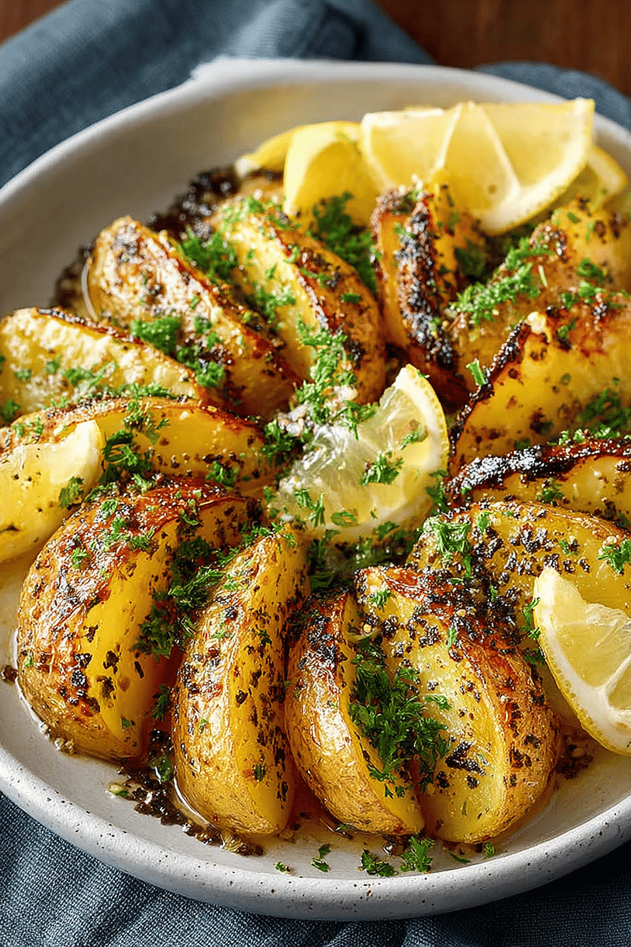 Easy Greek Lemon Potatoes