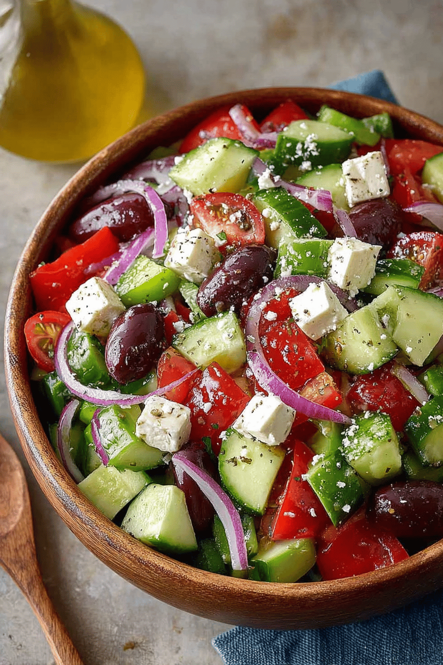 Easy Greek Salad Recipe for Fresh Flavor