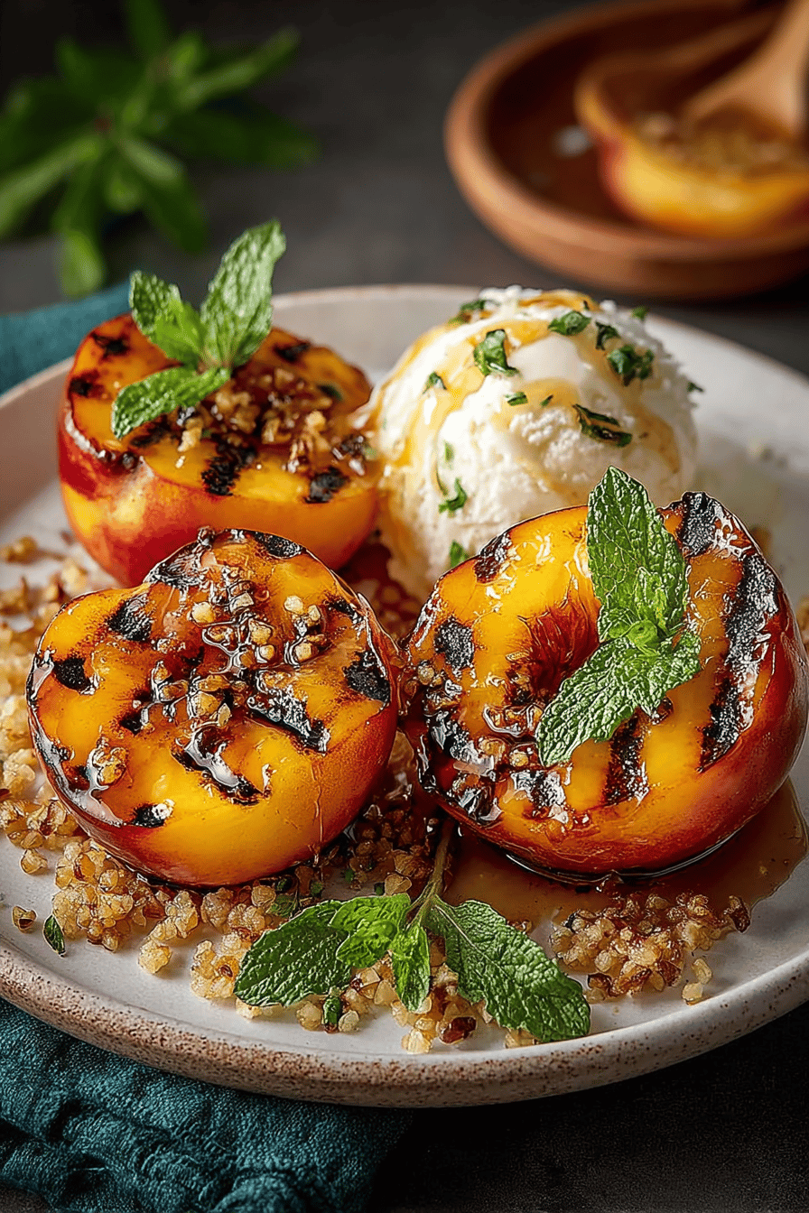 Easy Grilled Peaches Recipe