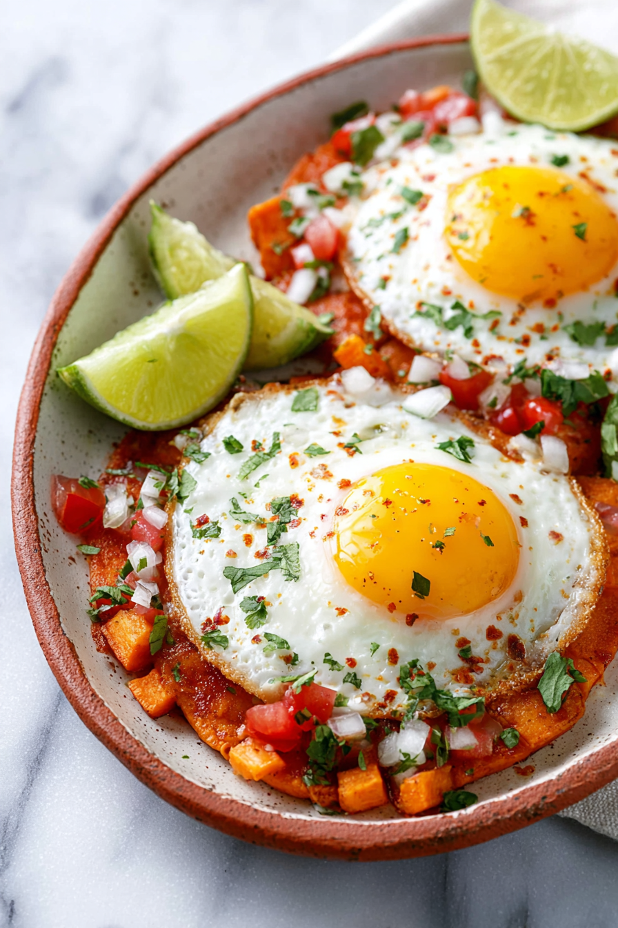 Easy Huevos Rancheros with Sweet Potatoes