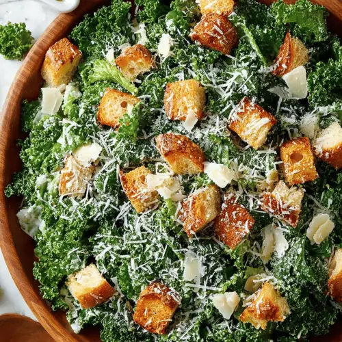 Easy Kale Caesar Salad
