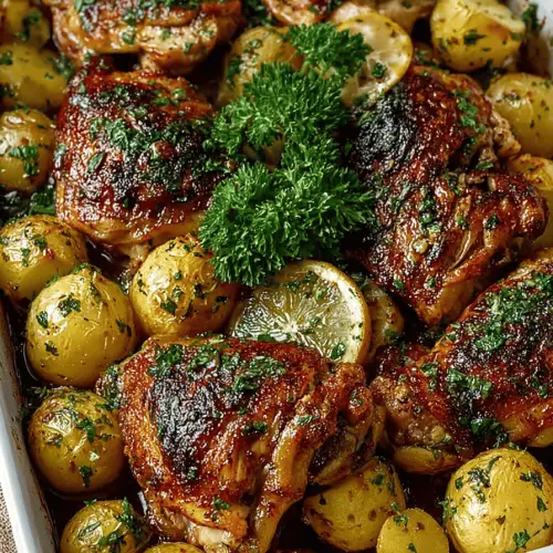 Easy One Pan Chicken and Potatoes