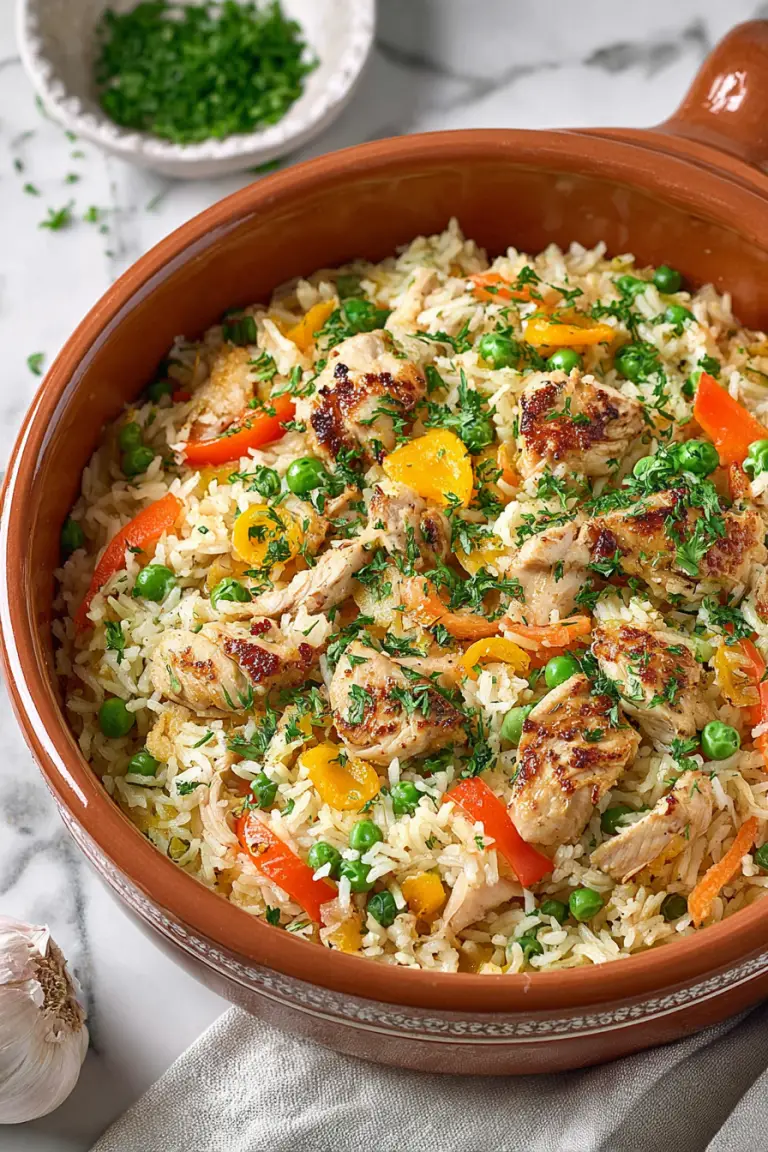 Easy One Pot Chicken Rice with Vegetables