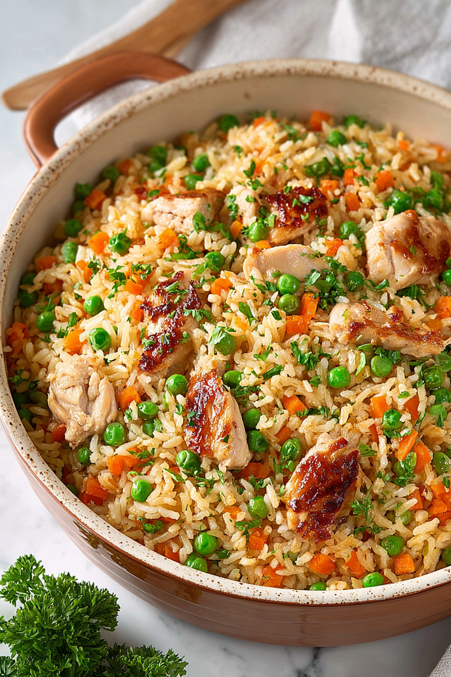 Easy One Pot Chicken Rice With Vegetables Easy One Pot Chicken Rice With Vegetables