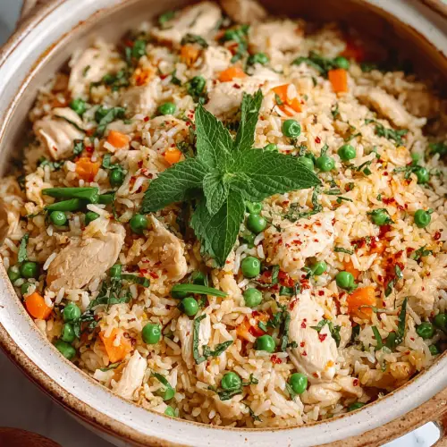 Easy One Pot Chicken Rice with Vegetables
