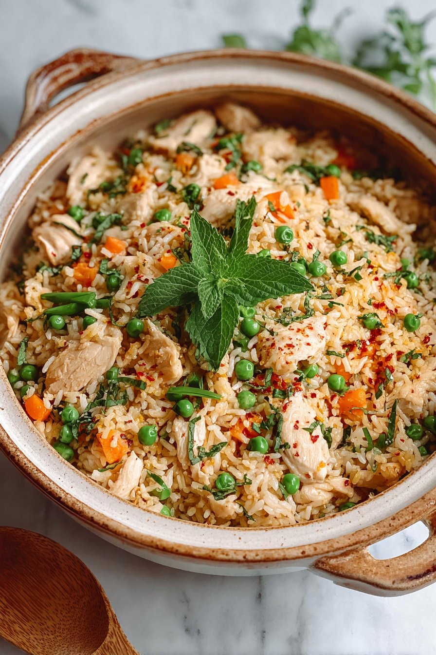 Easy One Pot Chicken Rice With Vegetables Easy One Pot Chicken Rice With Vegetables