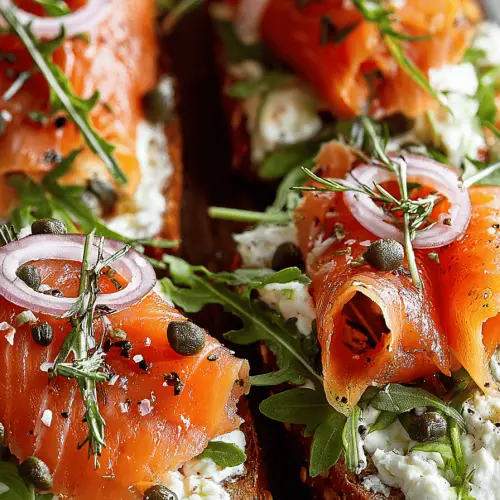 Easy Open Smoked Salmon Sandwich