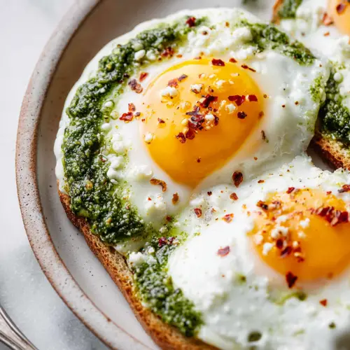 Easy Pesto Eggs Recipe