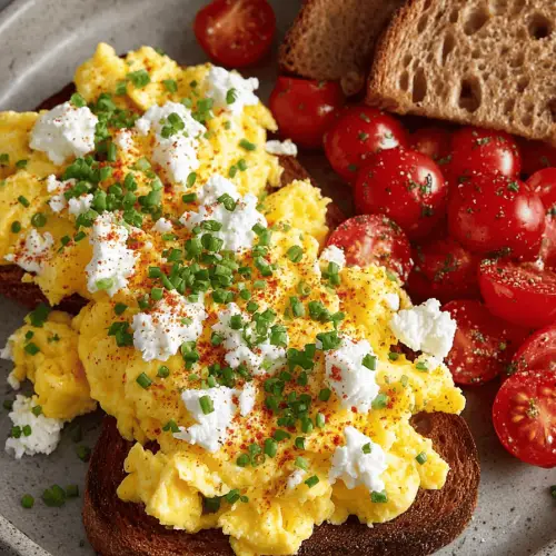 Easy Scrambled Eggs with Cottage Cheese