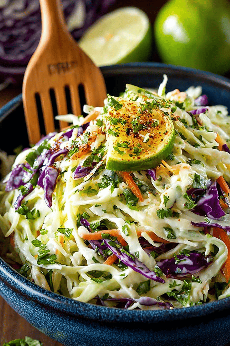 Easy Tequila Lime Coleslaw