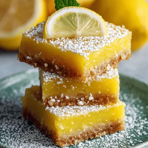 Easy Vegan Lemon Bars