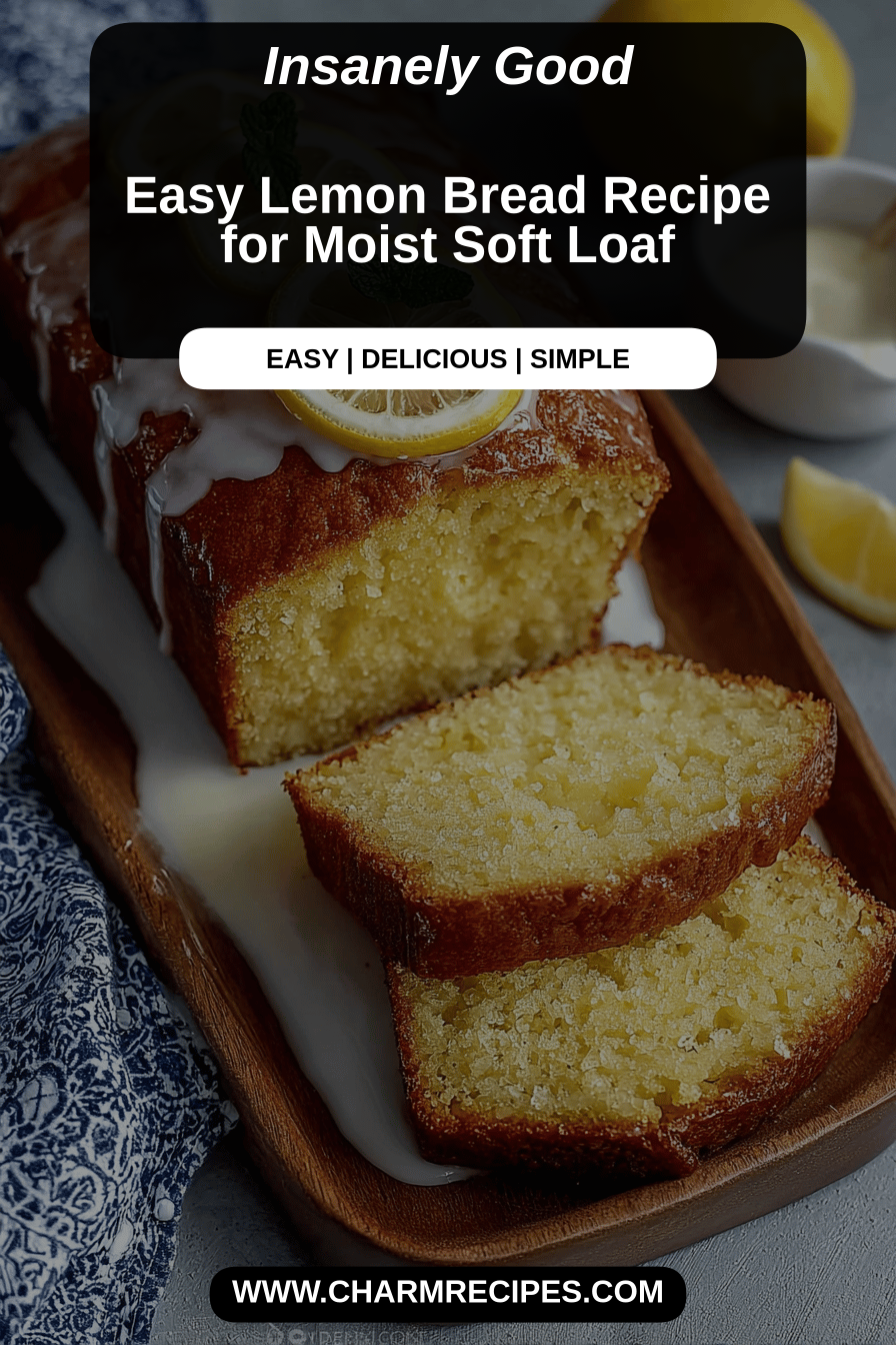 Easy Lemon Bread Recipe for Moist Soft Loaf