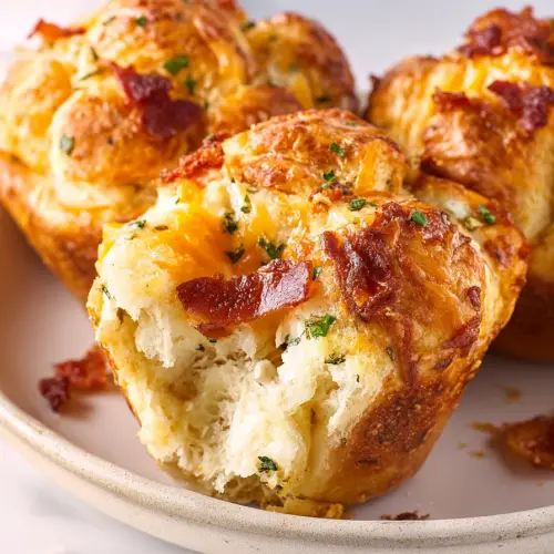 Cheddar Bacon Ranch Pull-Apart Rolls