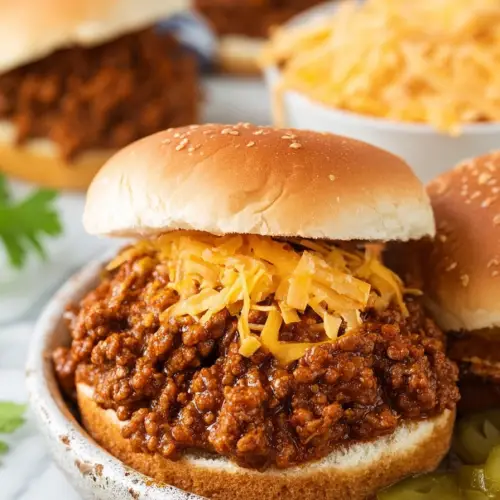 Chili Cheese Sloppy Joes Recipe