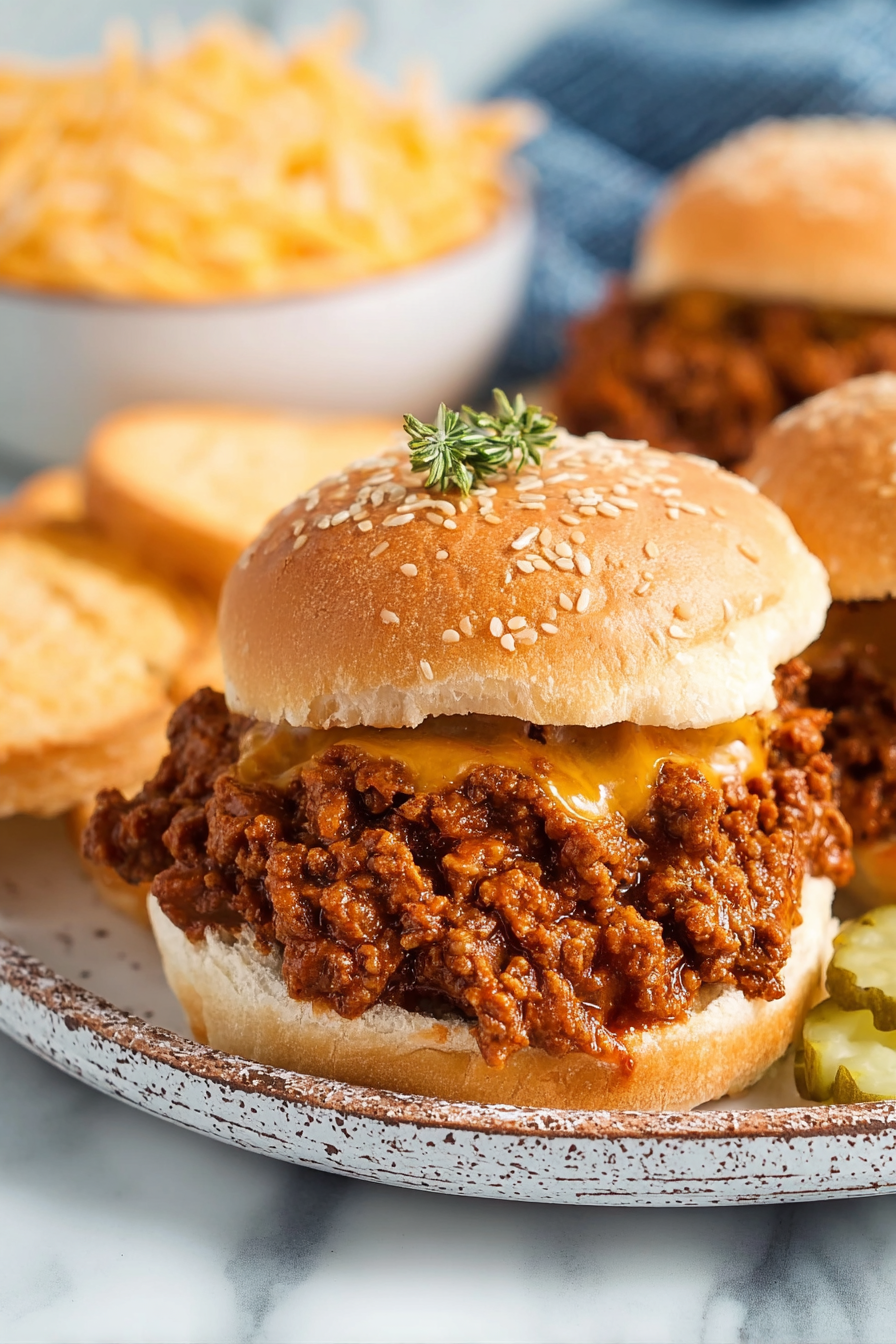 Chili Cheese Sloppy Joes Recipe
