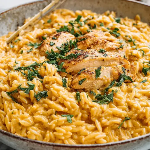 Creamy Chicken Orzo Delight