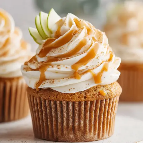 Delish Caramel Apple Cupcakes