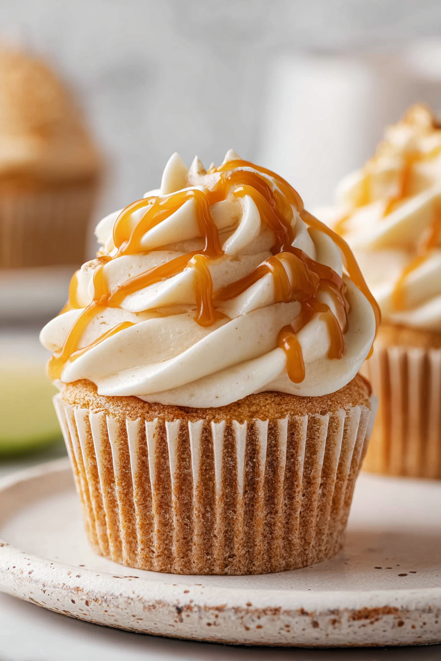 Delish Caramel Apple Cupcakes