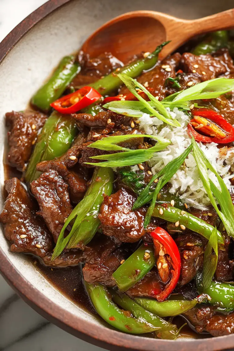 Delish Ginger Black Pepper Beef Stir Fry