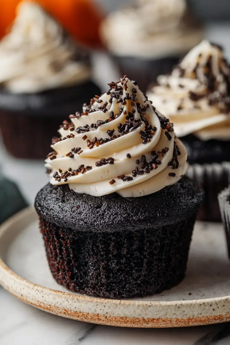 Easy Black Velvet Cupcakes