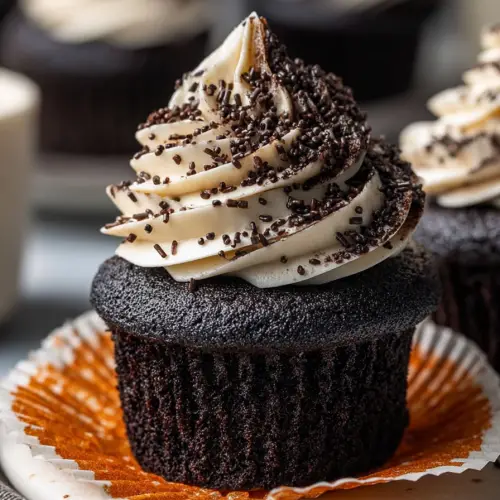 Easy Black Velvet Cupcakes