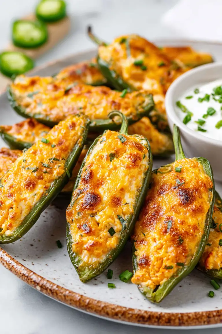 Easy Buffalo Chicken Jalapeño Poppers