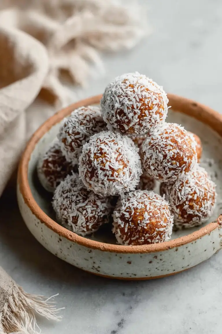 Easy Coconut Date Balls Recipe