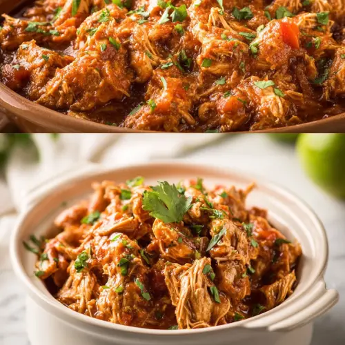 Easy Crockpot Salsa Chicken